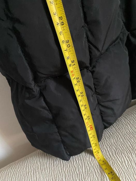 Черна дамска зимна  пухинка