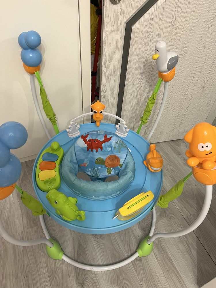 Детско бънджи Chipolino Jump&Play Синьо