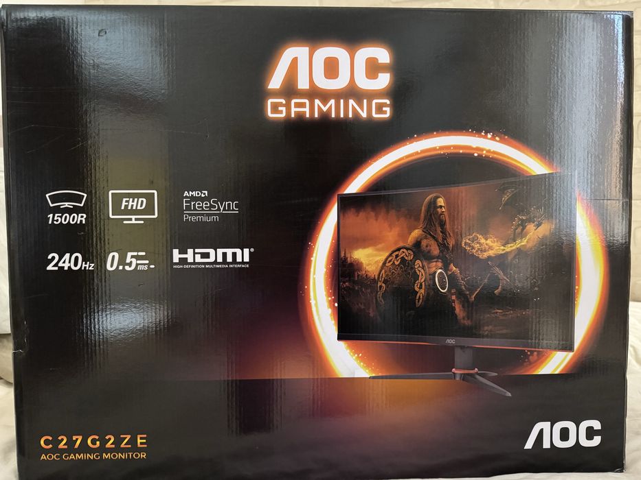 Monitor LED AOC Gaming Curbat 27 inch 0.5 ms 240 Hz ecran spart