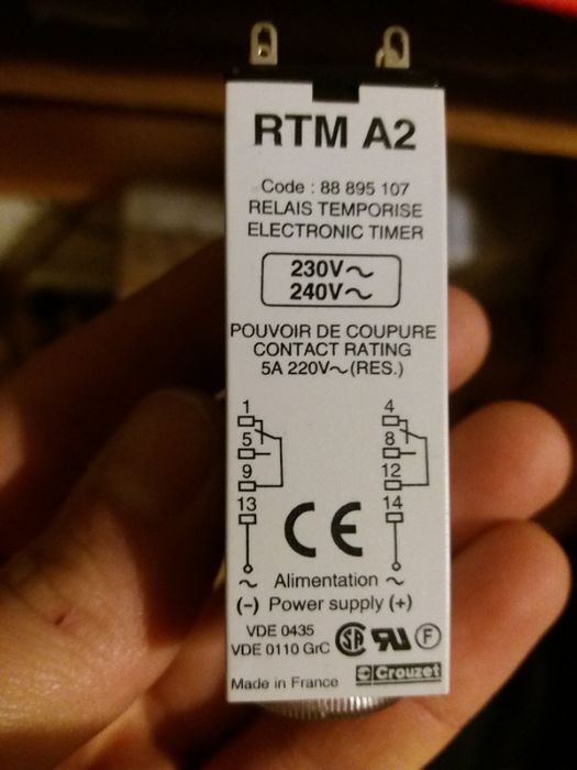 releu temporizator/releu protectie motor