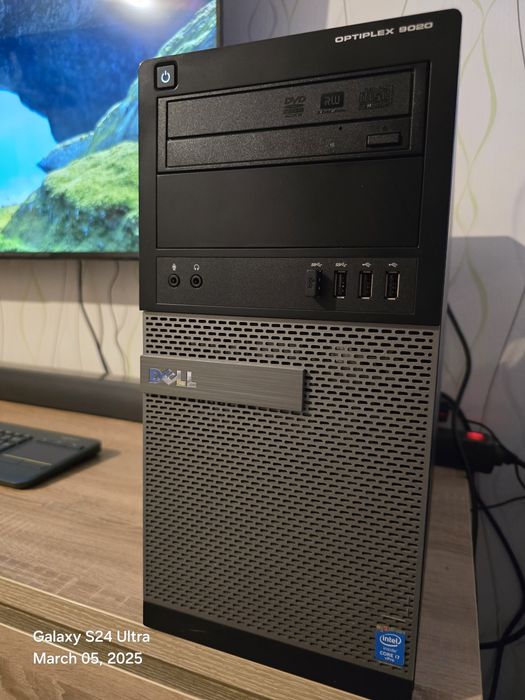 Бюджетен геймърски компютър Dell Optiplex 9020 GTX 1650 i5-4570 16GB