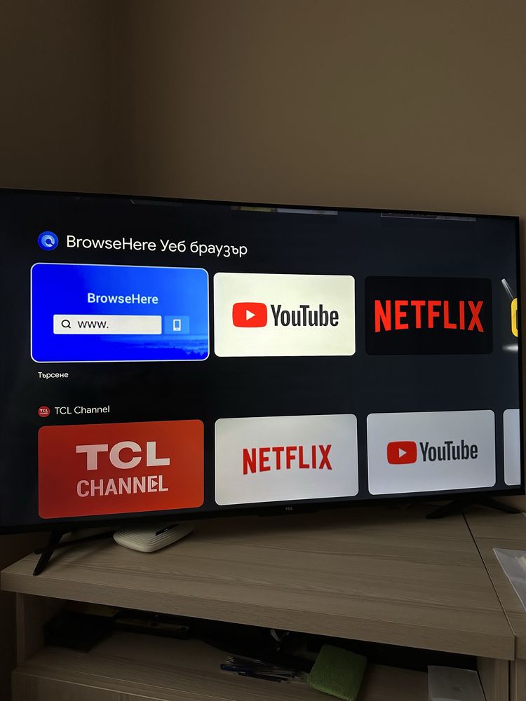 TCL LED, 55 Инча (139 см), Smart Google TV, 4K Ultra HD