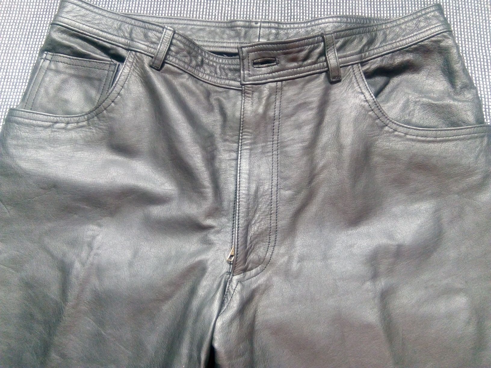 Мото панталон от естествена телешка кожа WLB - оригинал