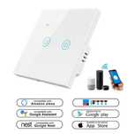 WiFi ключ за осветление единичен или двоен без нула Tuya Smartlife