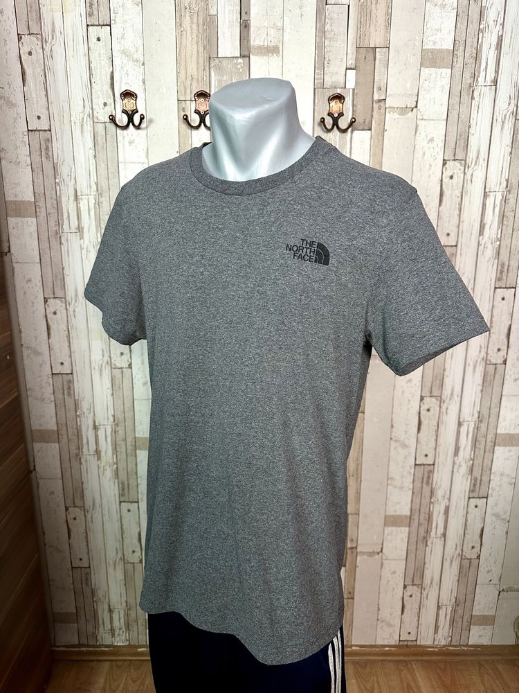 Tricou tee T-shirt casual original The North Face bumbac gri clasic