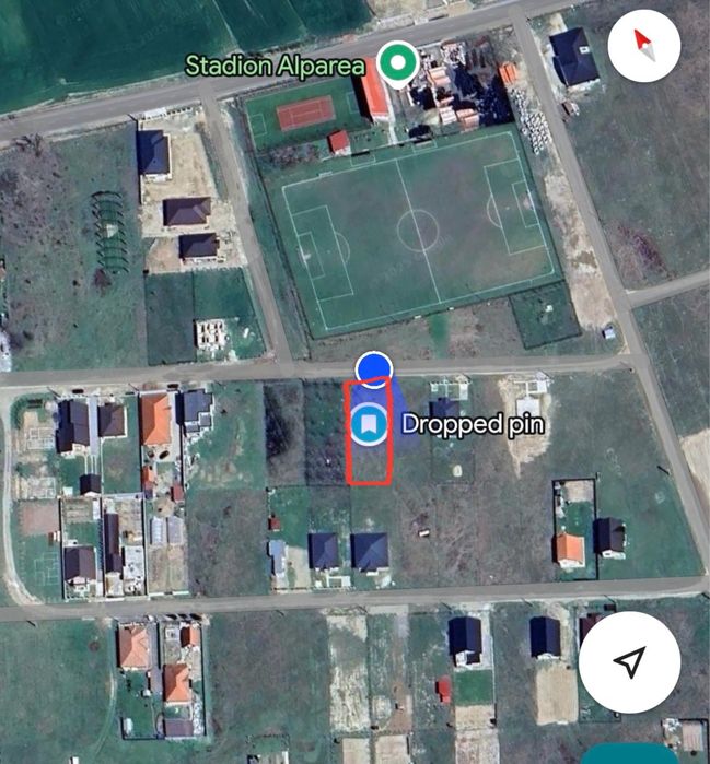 Vand teren intravilan in Alparea, com Osorhei langa terenul de fotbal