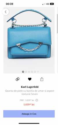 Geanta Karl Lagerfeld albastra