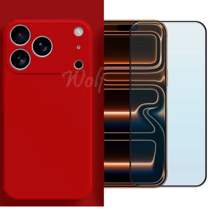 iPHONE 17/PRO/MAX/AIR Husa Softin Catifea + Folie Sticla HD