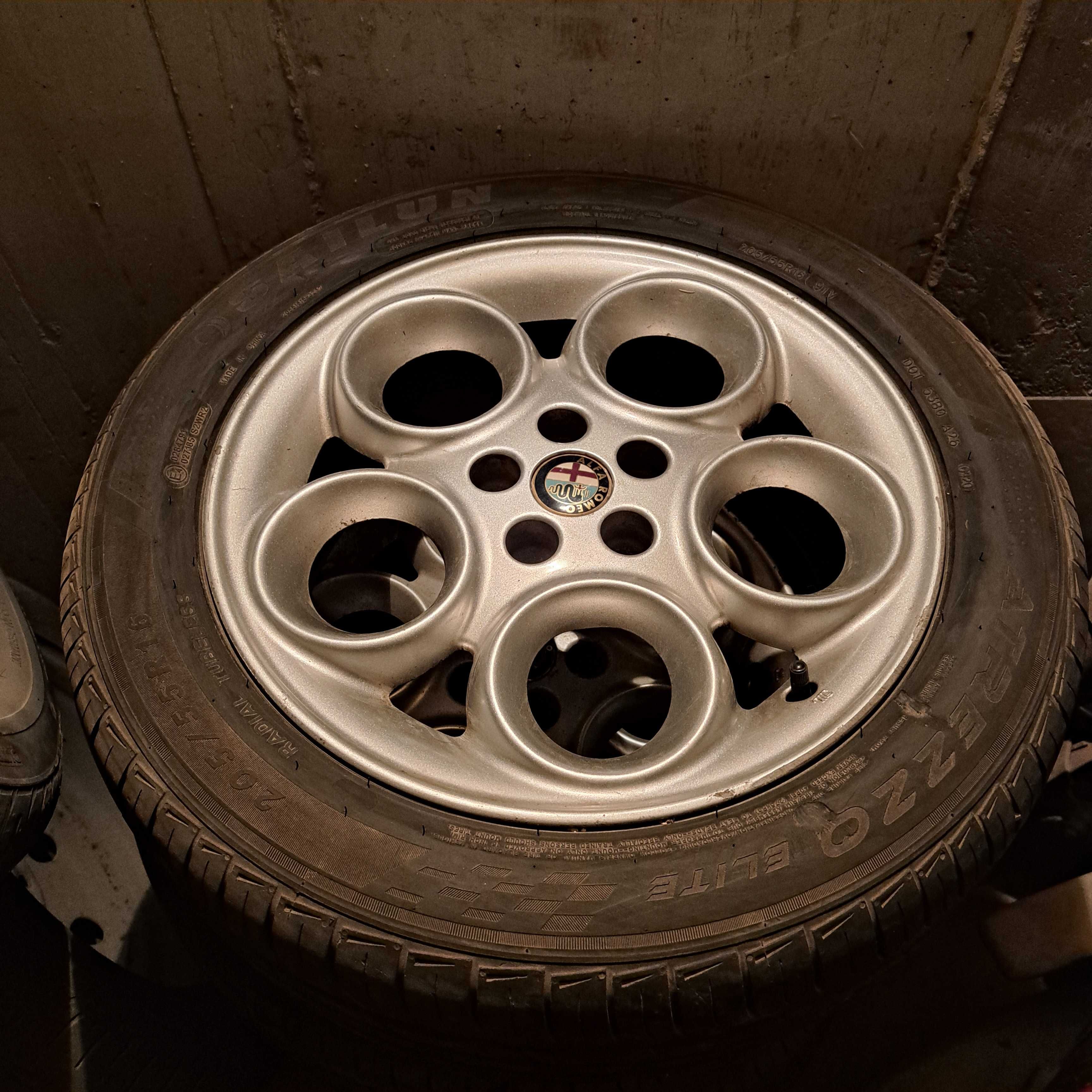 Продавам джанти с гуми 205/55 R16 за Alfa Romeo