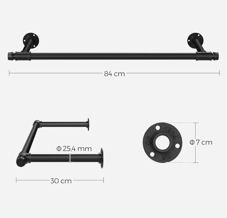 Стенна релса за дрехи