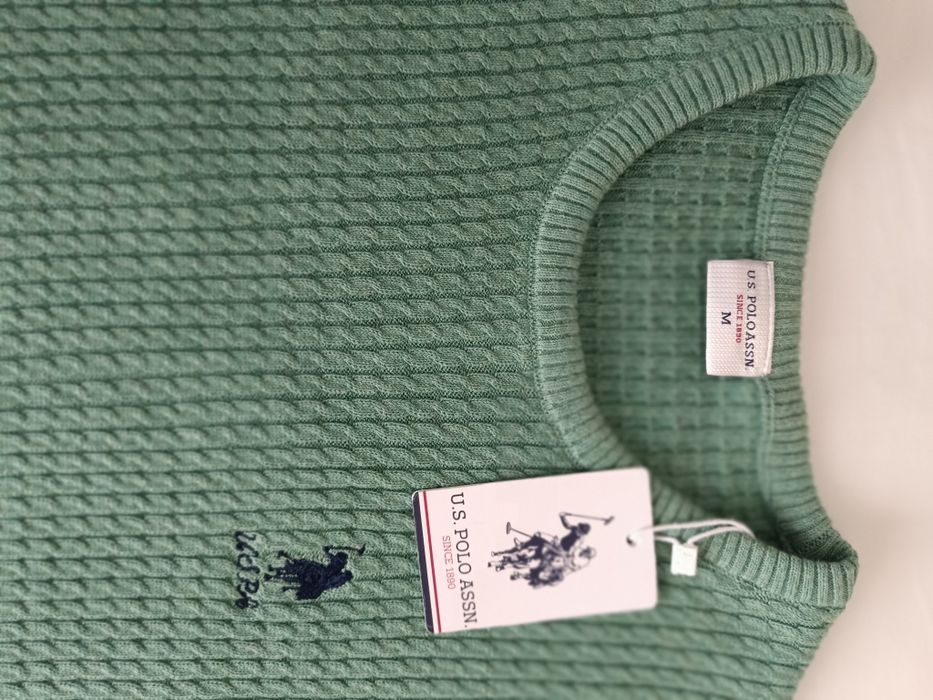 Дамски пуловер U.S. Polo Assn, размер M, чисто нов с етикет