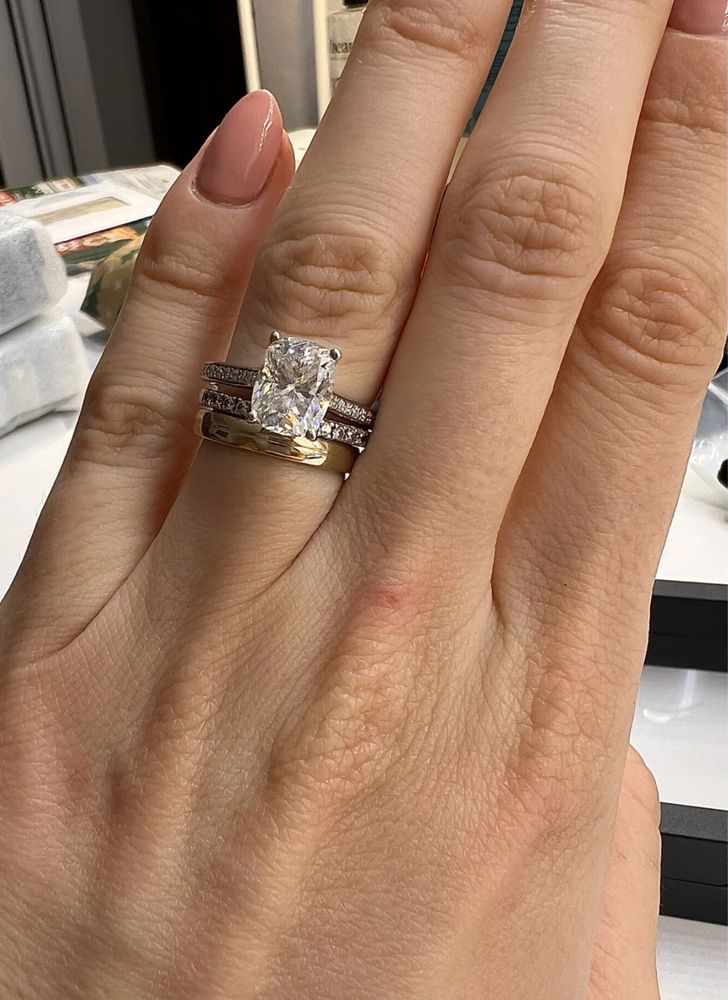 Inel moissanite 3 CT