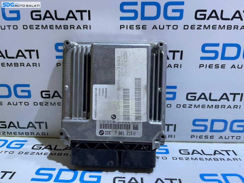 ECU Calculator Motor BMW Seria 3 E90 E91 2.0 D M47 90KW 121CP 2004 - 2007 Cod 7801215 780121502 0281013051 [L2569]
