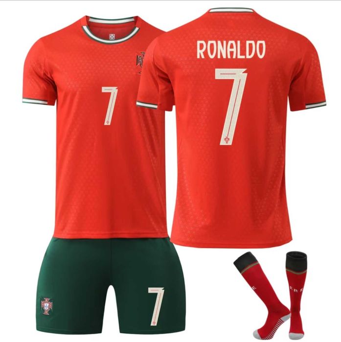 Екип Роналдо Черен 2025 Ал Насър Новия Тениска Шорти Ronaldo 7 cr7