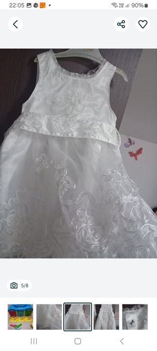 Rochita alba serbare,ca noua,de calitate