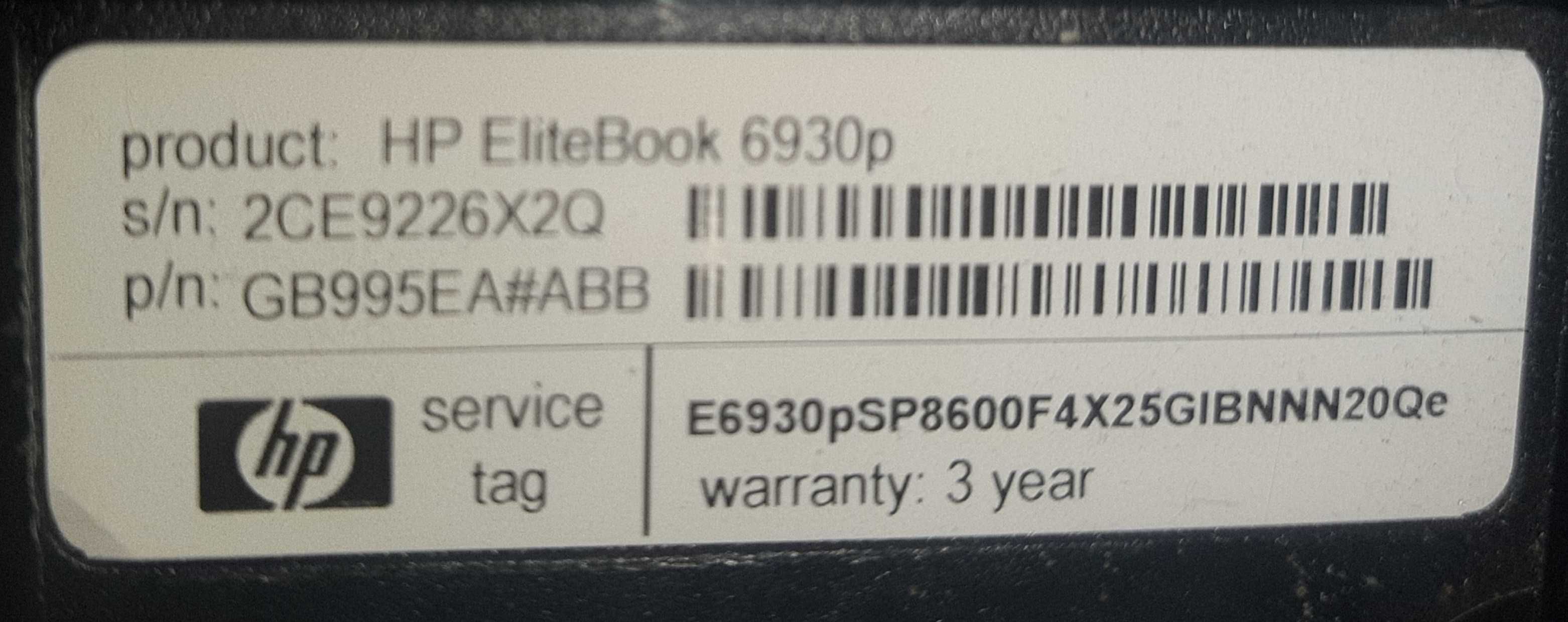 Display Laptop Hp Elitebook 6930P
