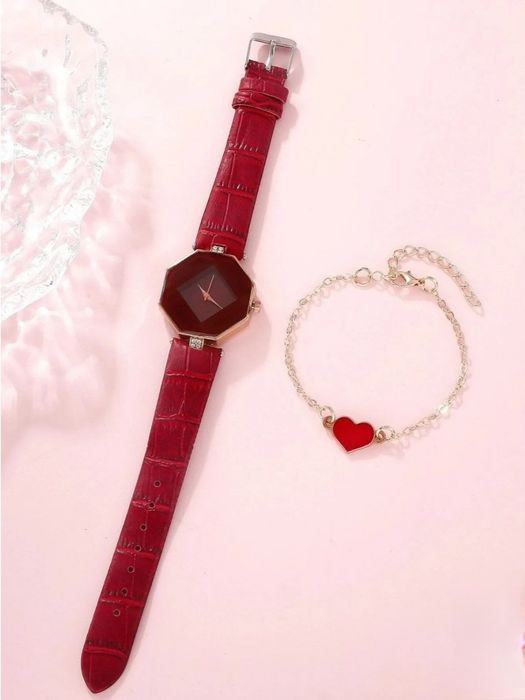 Seturi cadou femei. Ceas Quartz și brățară. Baterie inclusă. Elegante.