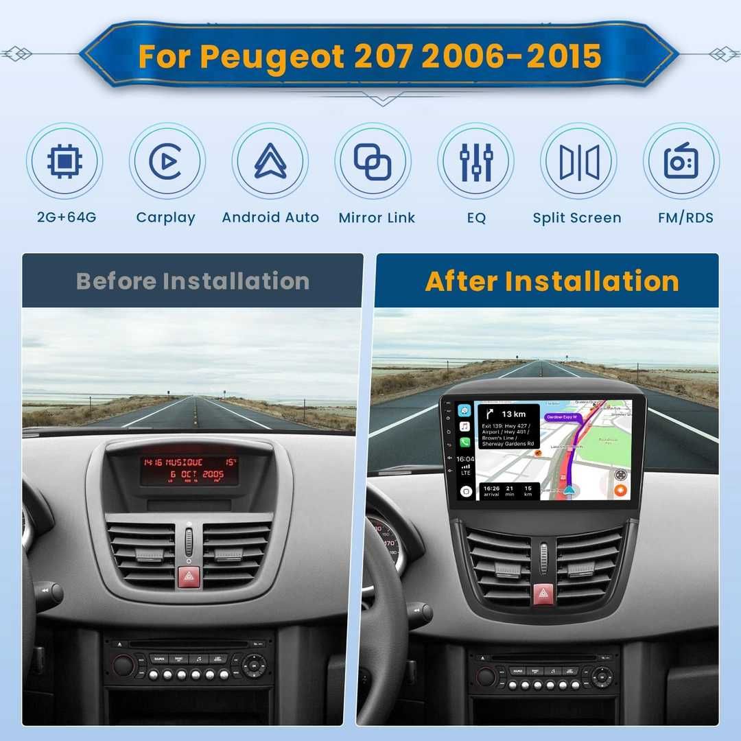 Navigatie Peugeot 207 207cc 2006-2015