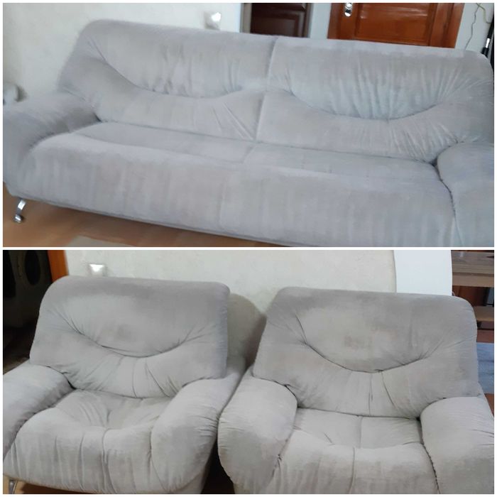 Продам диван и 2 кресла в светло-оливковом цвете.