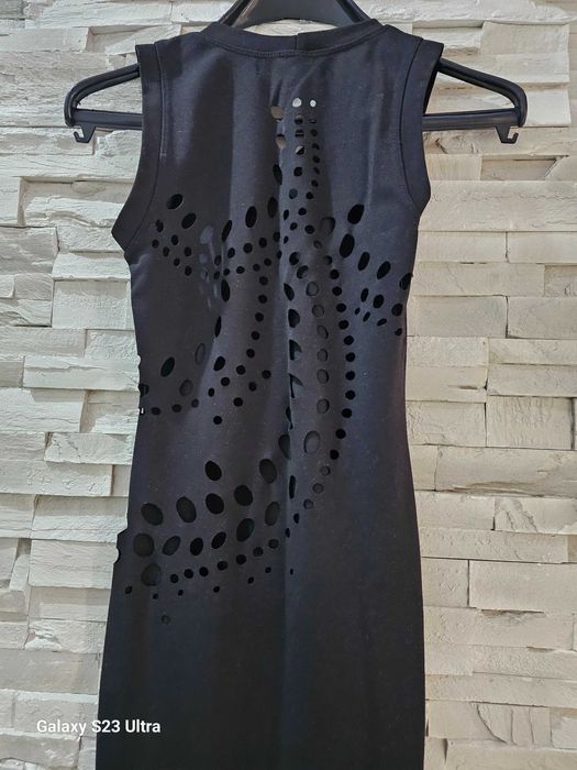 Черна дълга рокля на replica moda