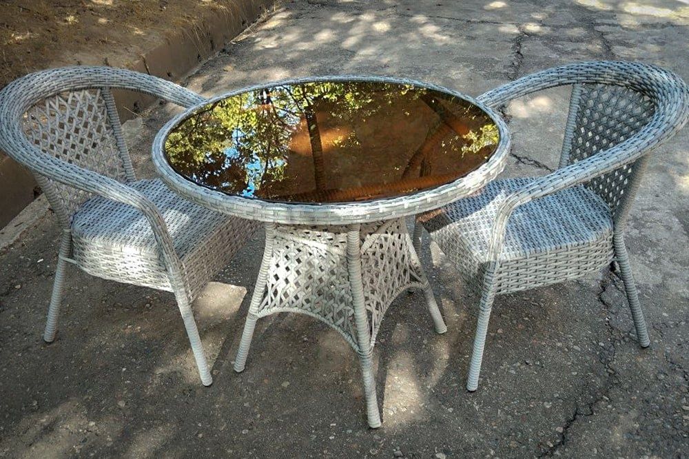 Комплект Деко из ротанга стол и стул