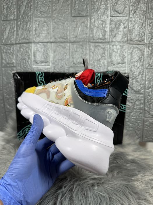 Versace Chain Reaction White Gold Blue Cutie