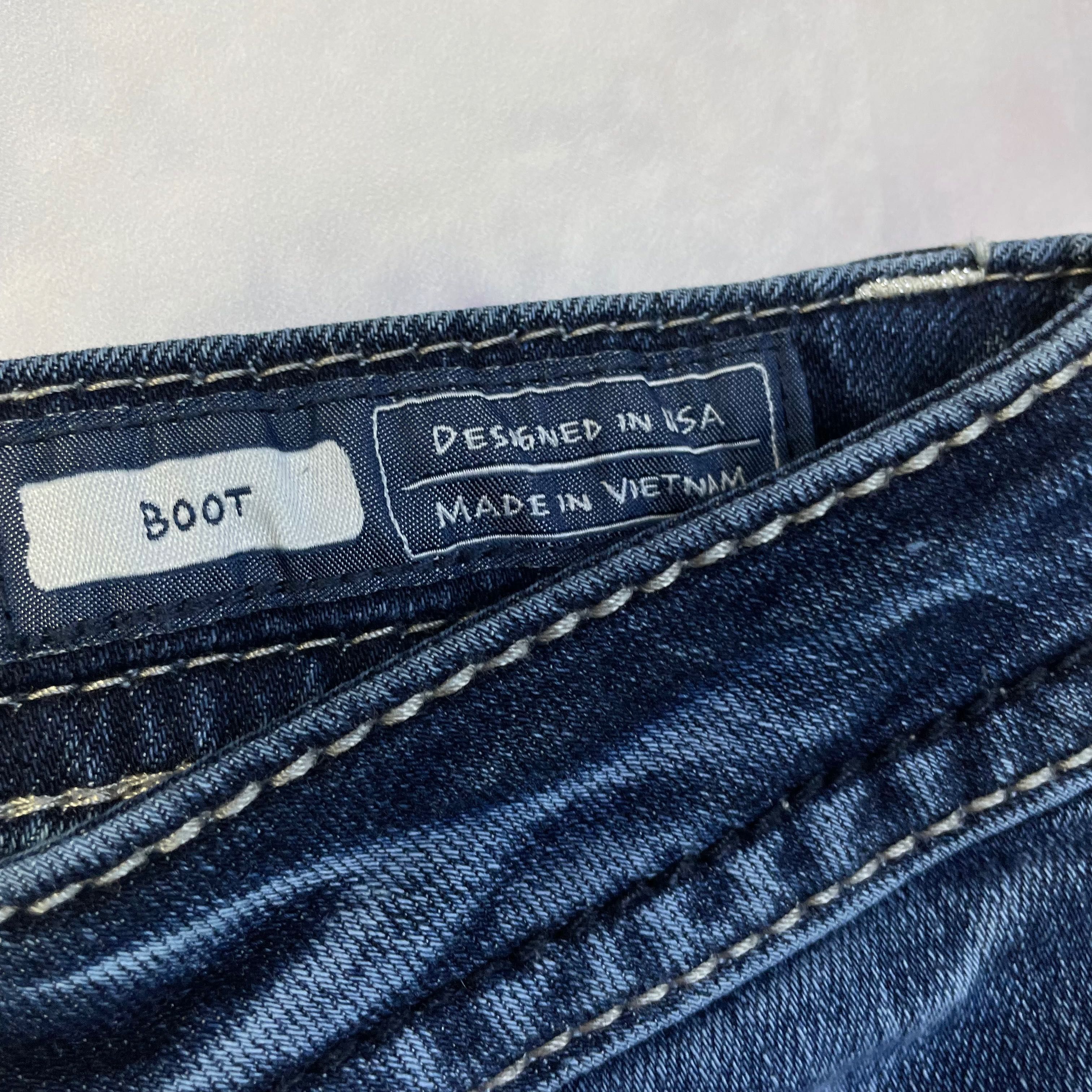 Miss Me Y2K Bootcut Low Waisted Jeans Flared Retro Vintage Alternative