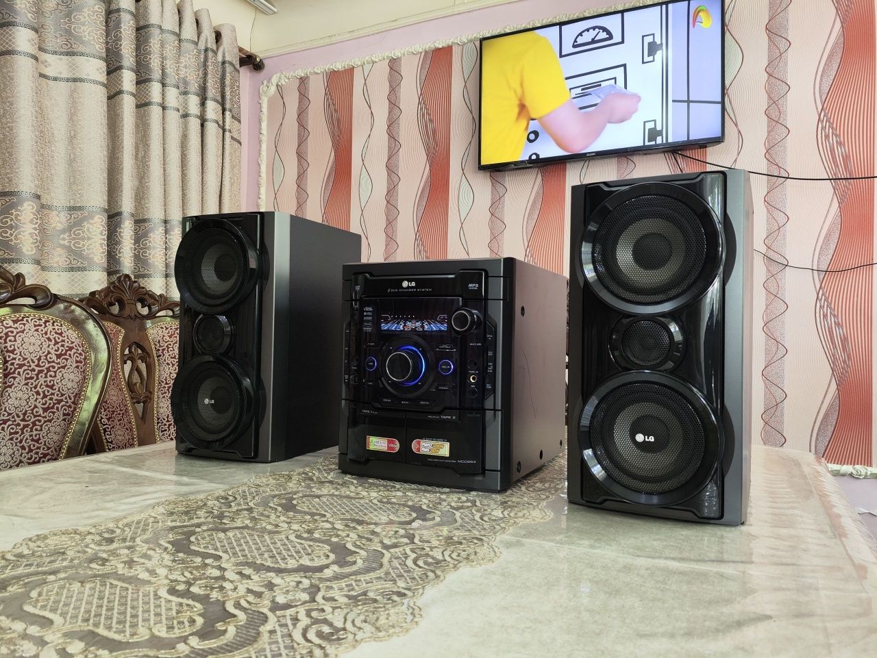 3200 watt LG 100% ishleydi usb fleshka disk aux radio kaseta