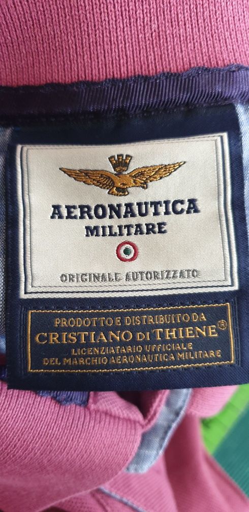 Aeronautica Militare Pique Cotton  Mens Size M ОРИГИНАЛНА Тениска!