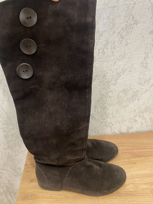 Продам сапоги осенние натуральная замша 36 р