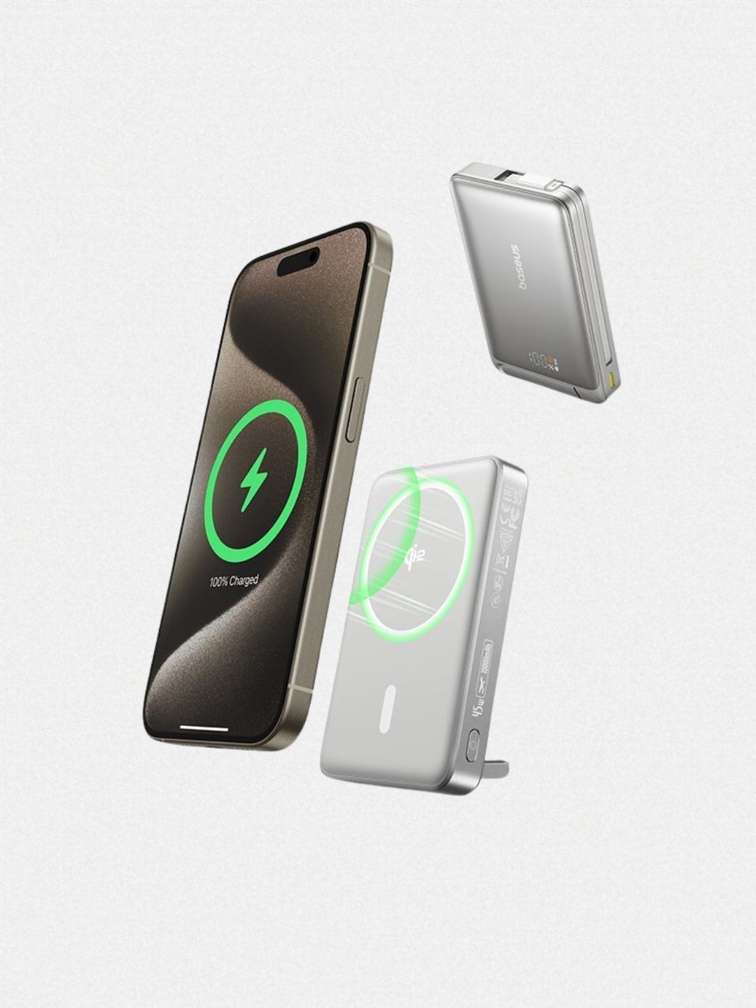 Power bank baseus  nomos magnetic 45 w турбо зарядка