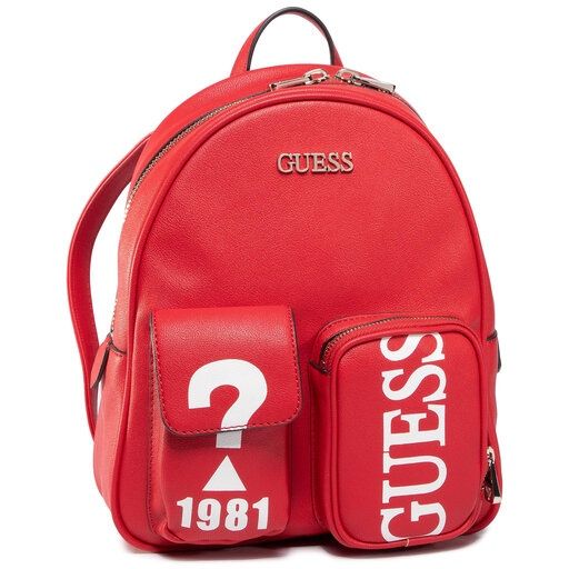 Червена раница Guess