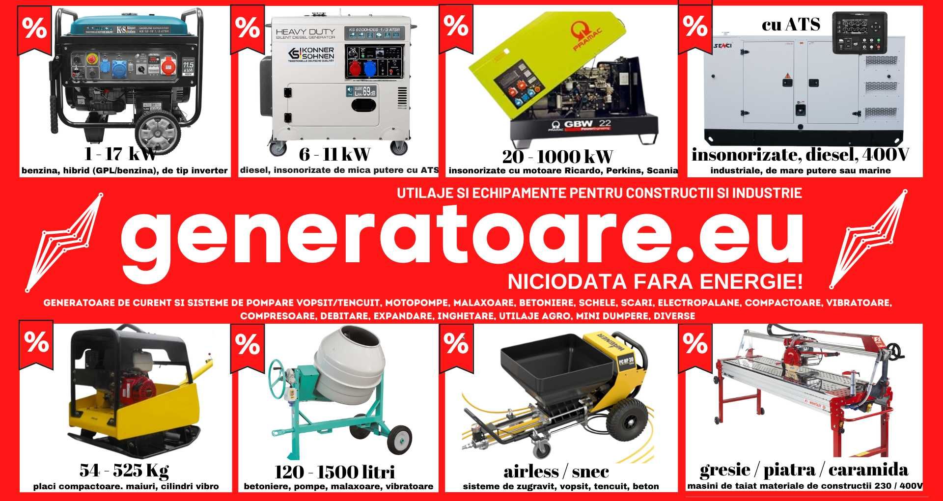 Generator de curent trifazat 400V 7,5 kW Hyundai HY-8001T