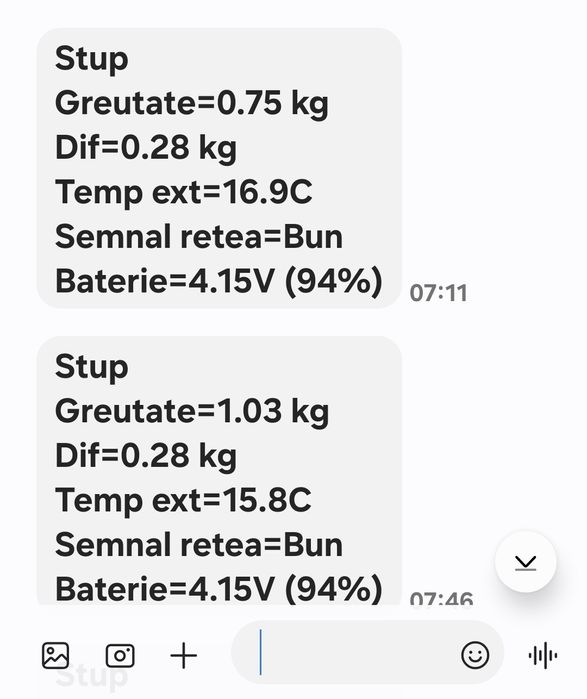 Cantar apicol cu citire prin sms