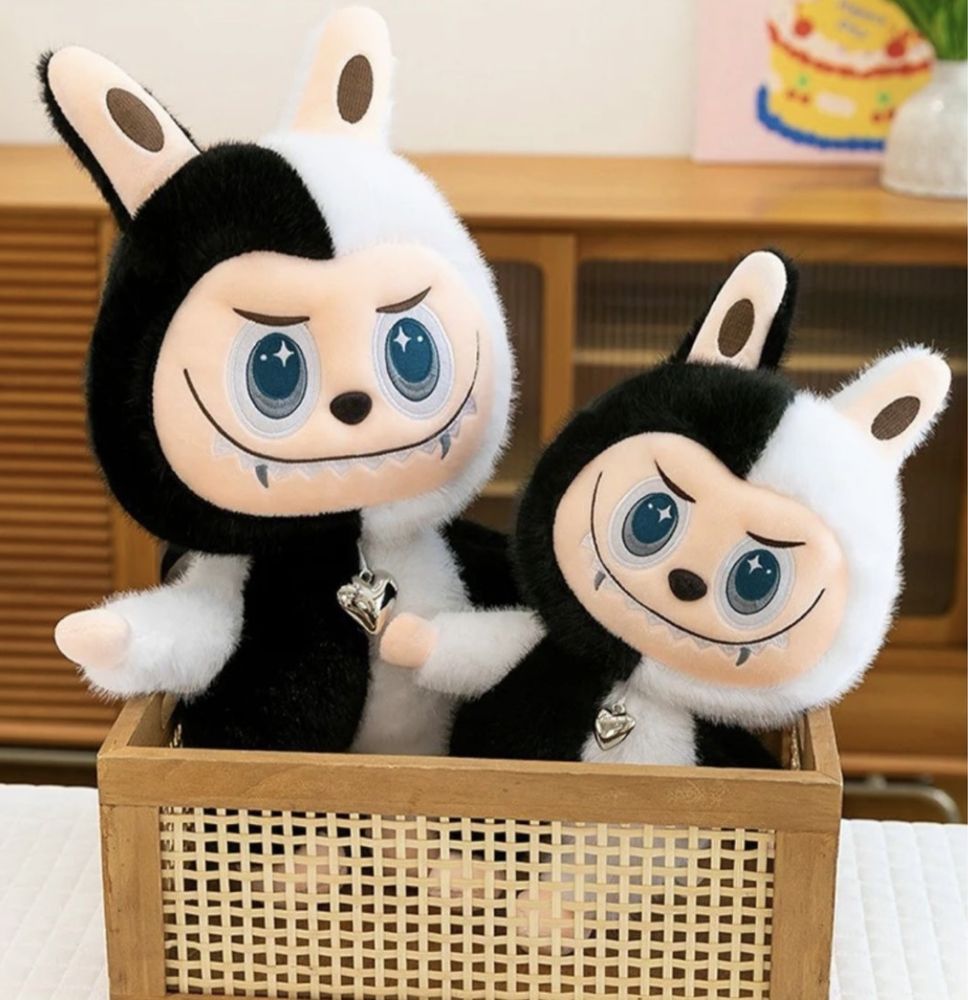 Голямо Лабубу Angel & Devil 30см, Labubu Angel Плюшена играчка