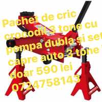 Cric crocodil 3 tone  + set capre auto 3 tone