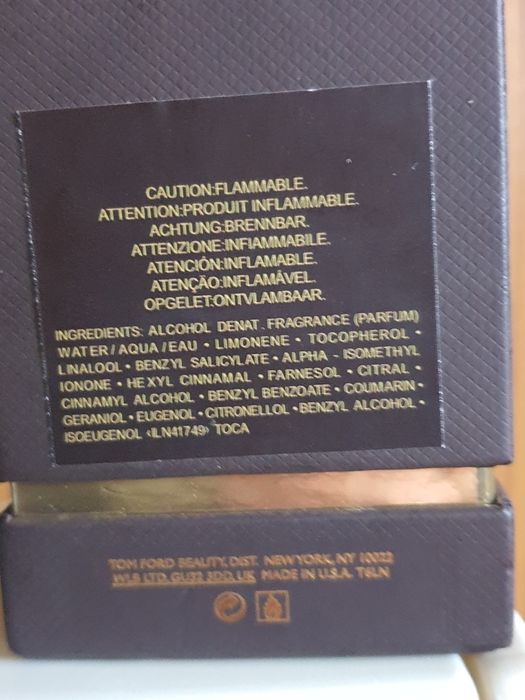 Чисто нов оригинален мъжки парфюм Tom Ford Taobacco Vanille