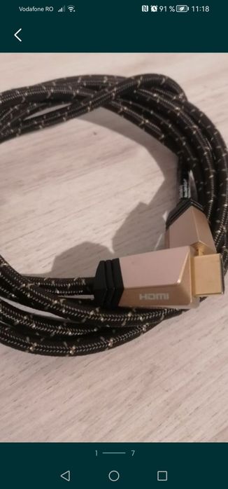 Cablu HDMI 4k, aurit, 2m, nou
Cablu scart - scart a