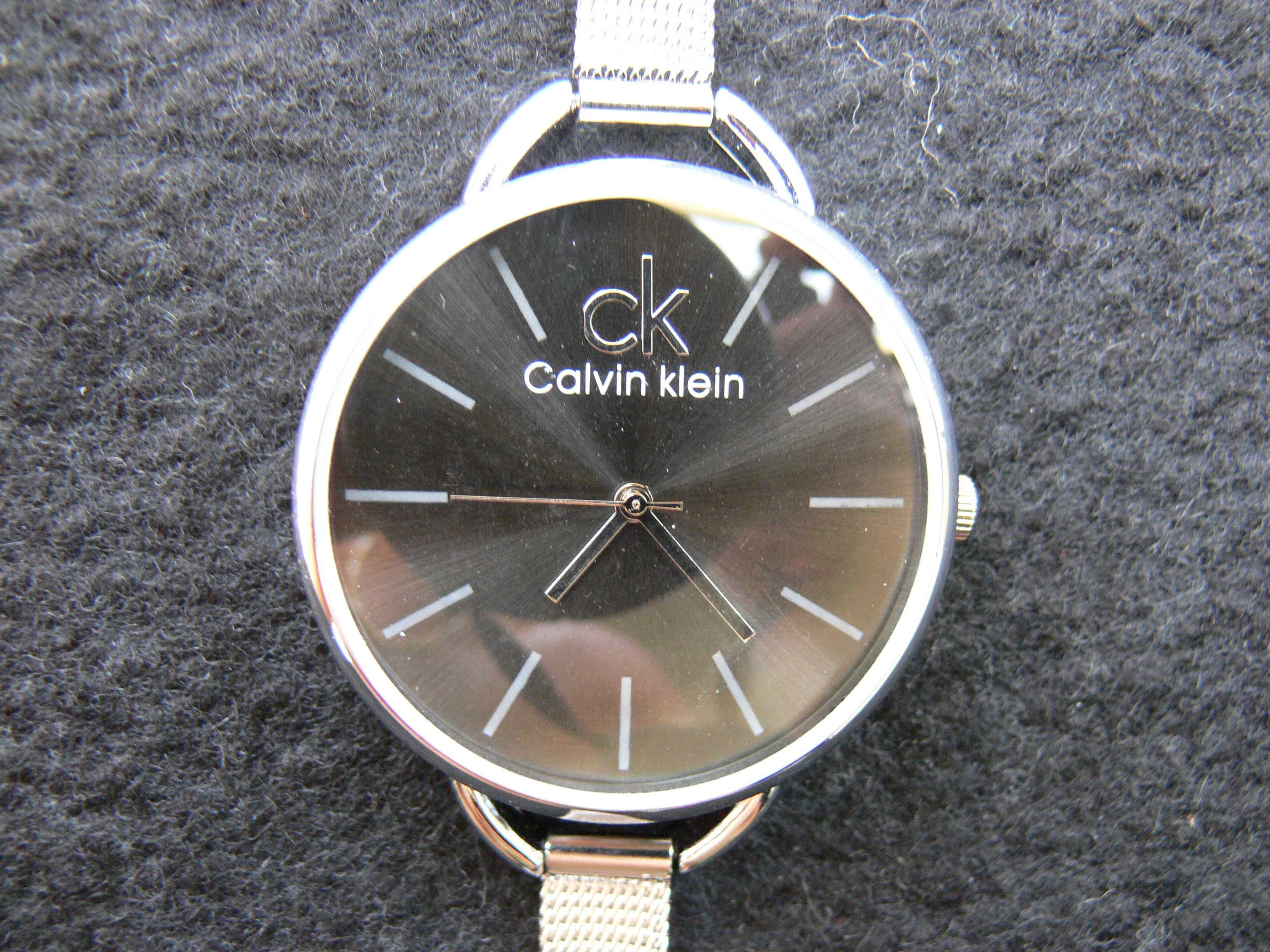 Ceas dama CALVIN KLEIN Full Moon Silver&Black-(guess fossil tissot)