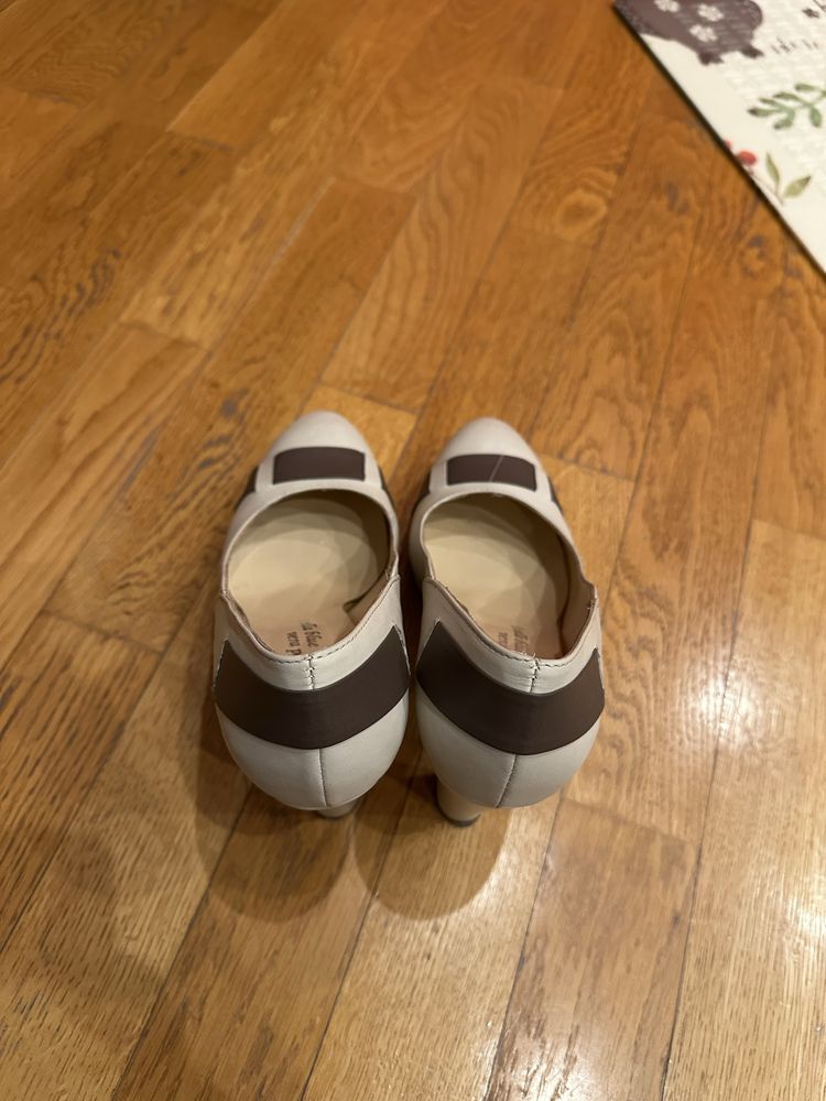 Pantofi din piele cu toc si platforma Boston Shoes Hand Made