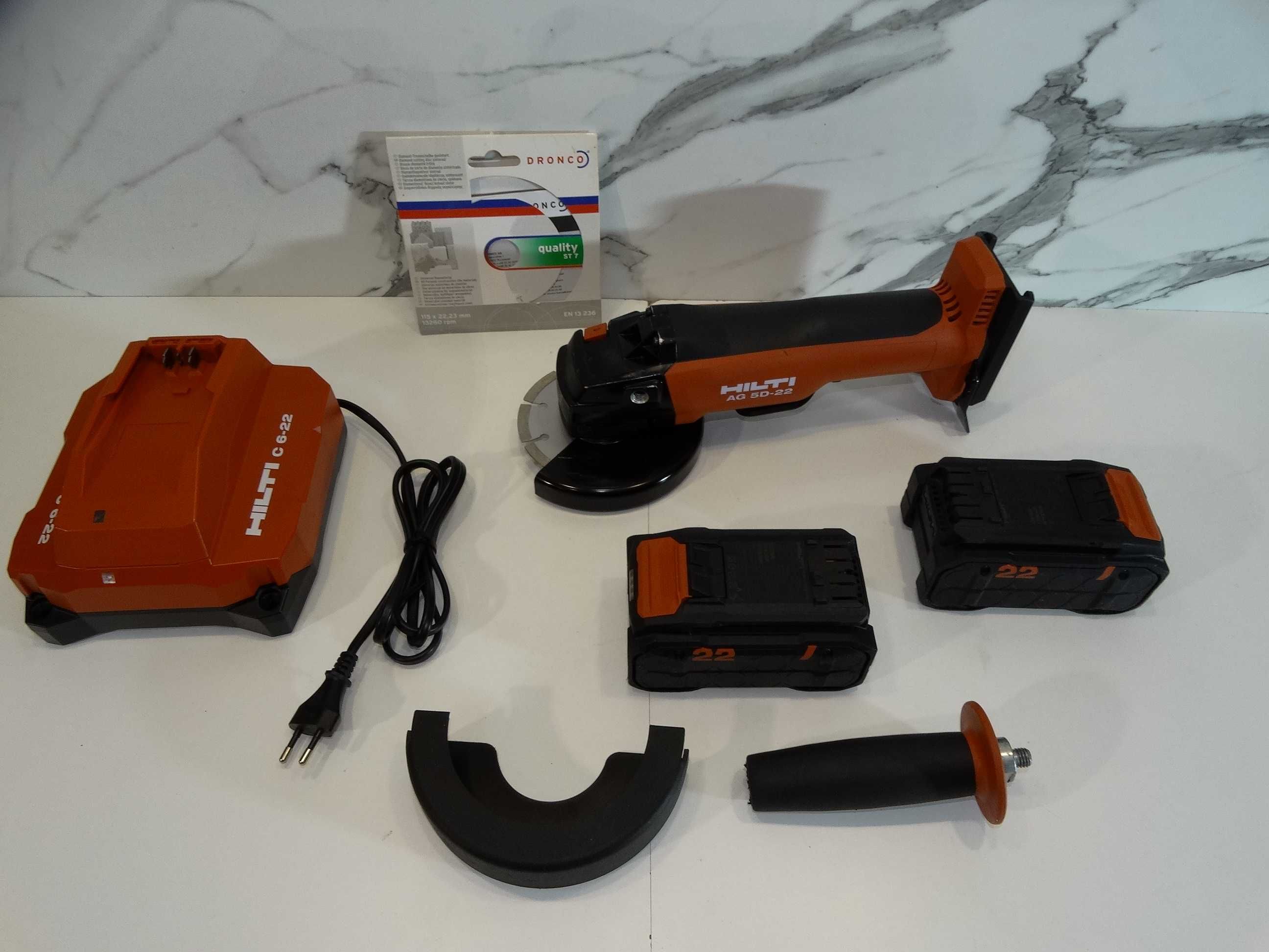 2024 - Hilti AG 5D - 22 / Nuron - Акумулаторен ъглошлайф