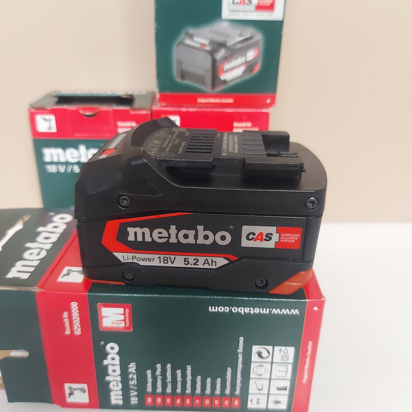 Нови батерии Metabo 18V 4Ah и 5,2Ah