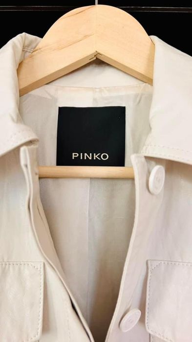 PINKO кожен тренч