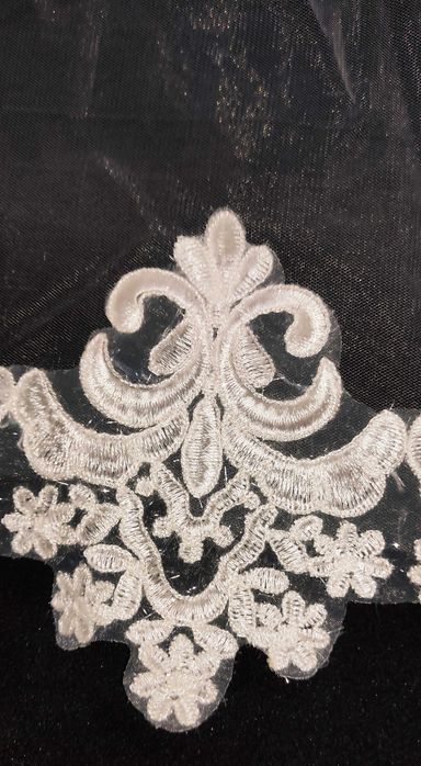 фата белая свадебная