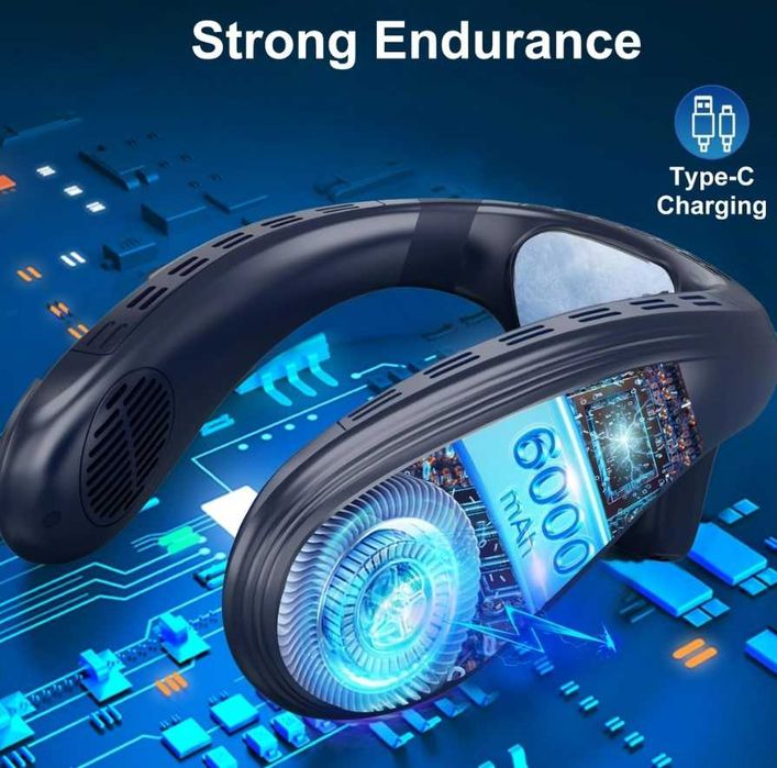 Ventilator de gât aer condiționat portabil