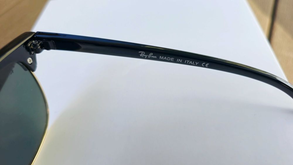 Ochelari de soare rb clubmaster auriu