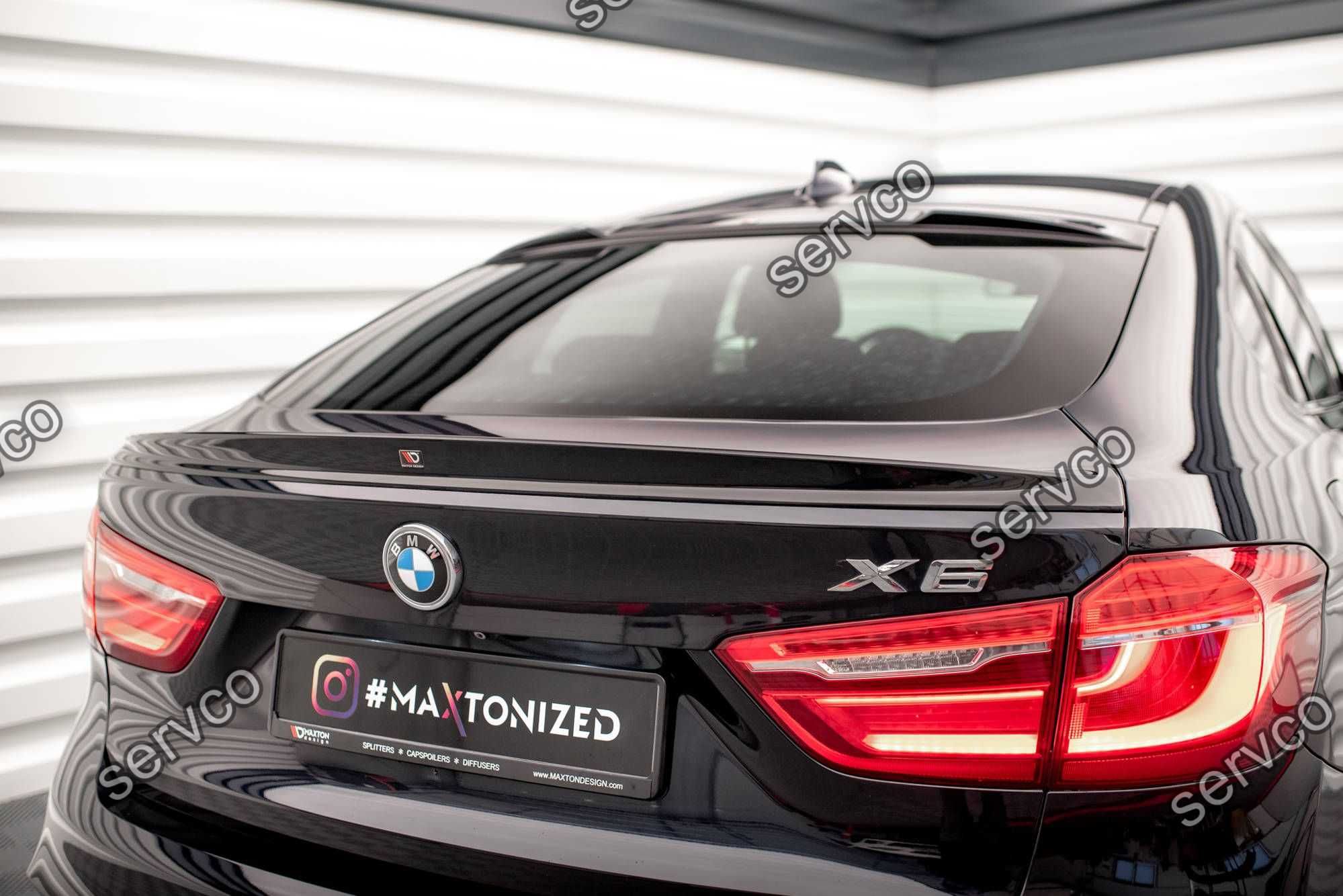 Eleron spoiler cap Bmw X6 F16 M-Pack 2014-2019 v4 - Maxton Design