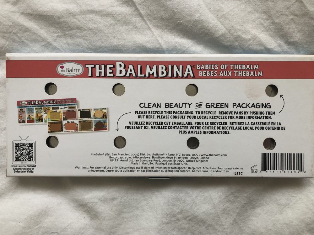 TheBalm Balmbina paleta farduri ochi / ten