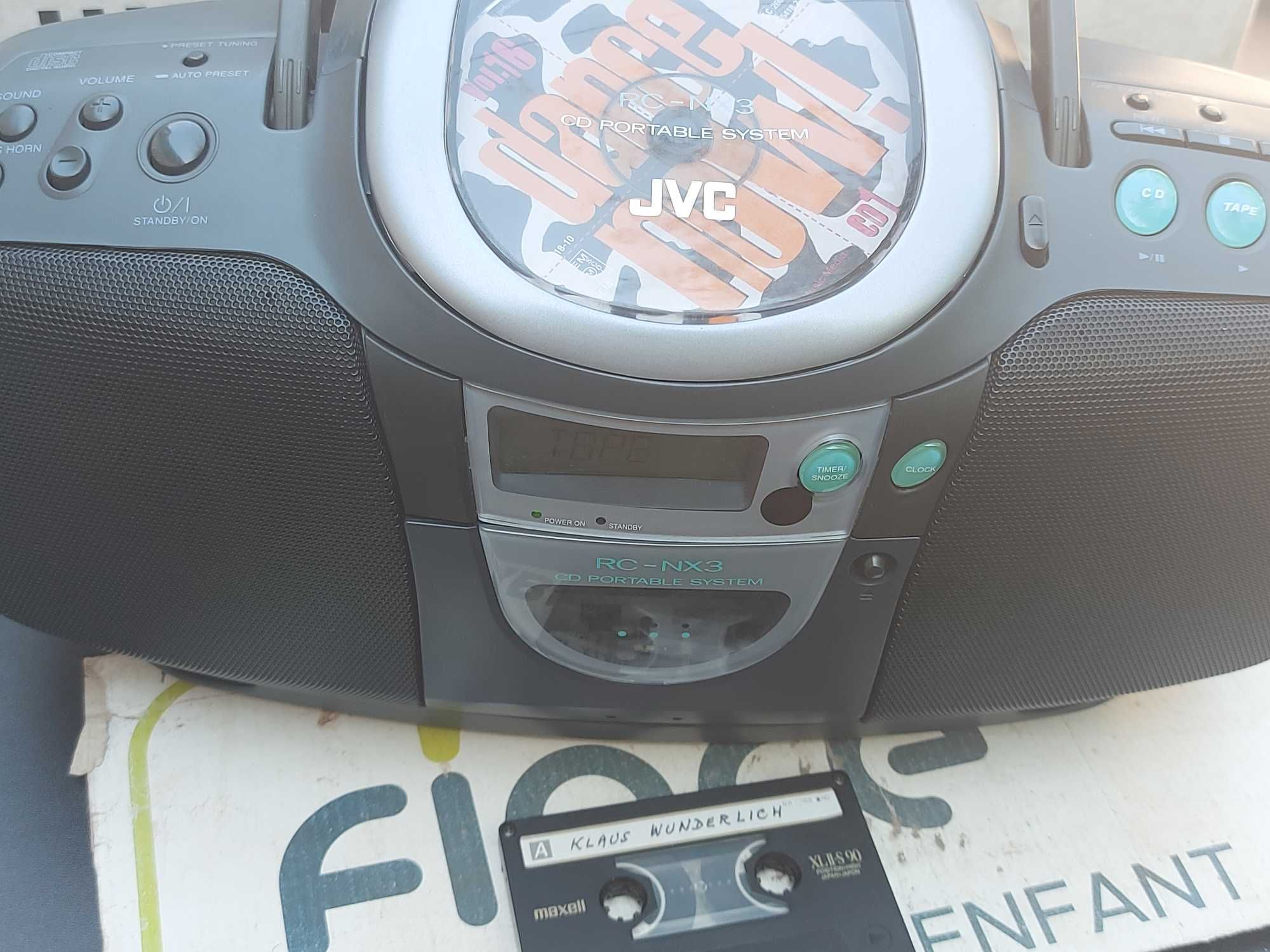 JVC RC-NX3 CD Portable System (CD/Tape/Tuner)