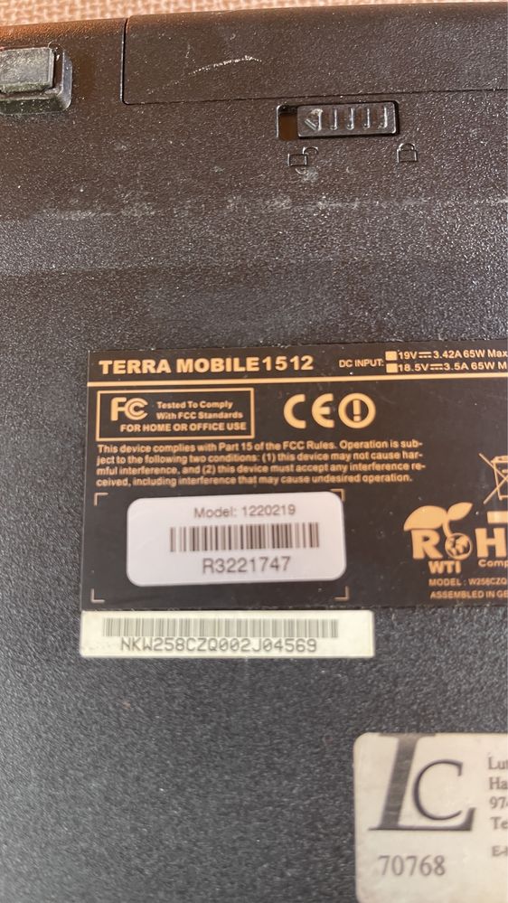 Dezmembrel Laptop Terra Mobile 1512